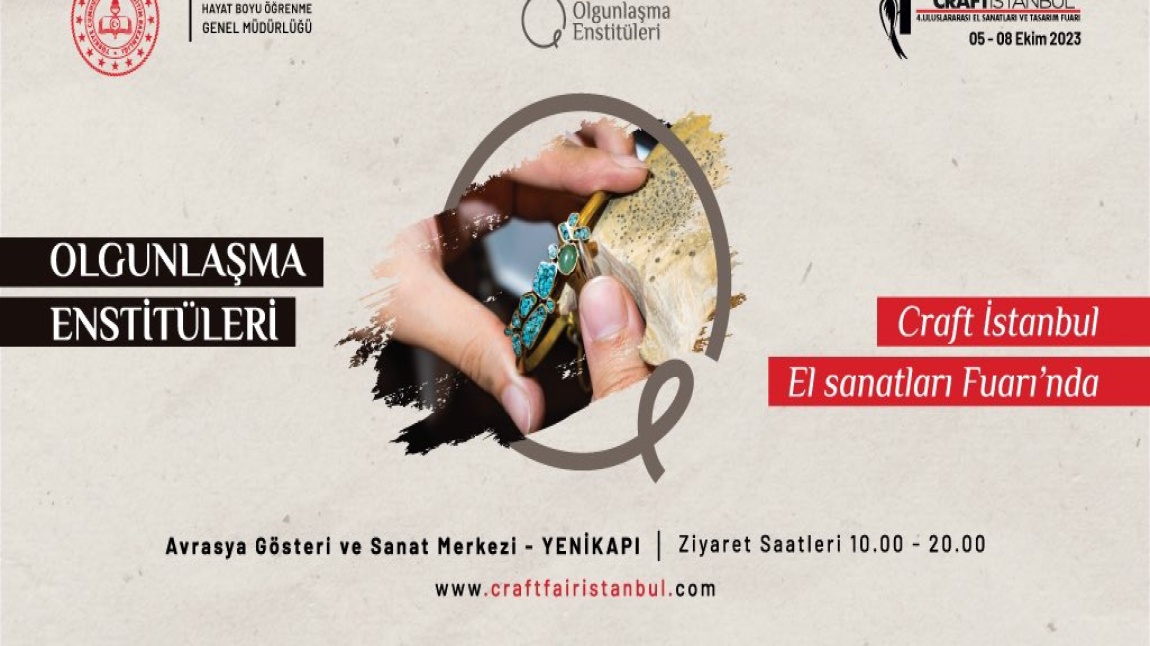 Enstitümüz Ürünleri ile Craft İstanbul Fuarında Yer Aldı